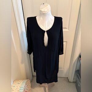 À la mode Elegant Black V-Neck Dress/tunic size S/M $102